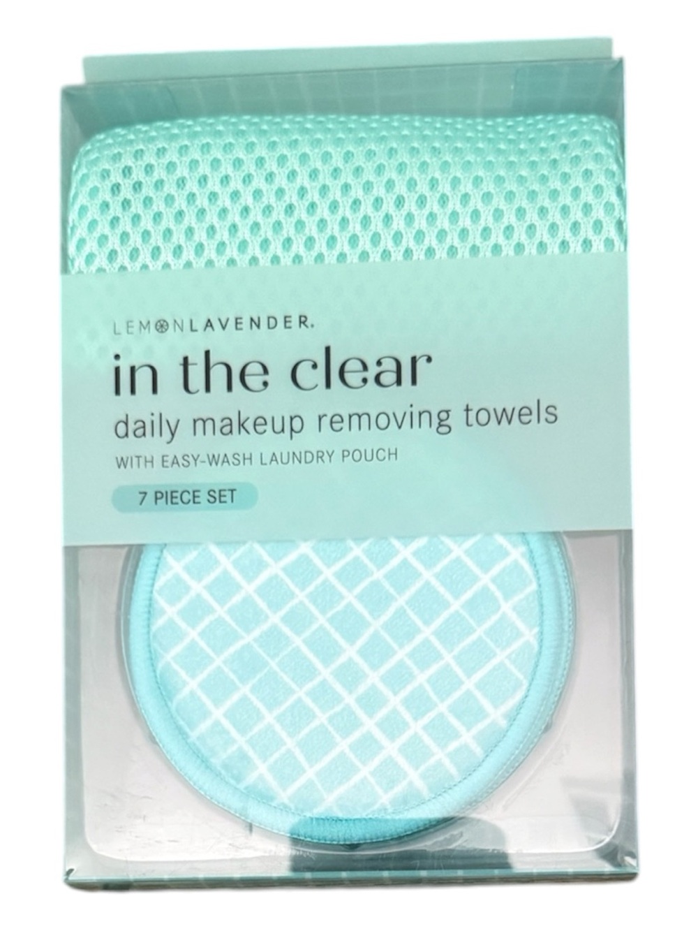 Lemon Lavender "in the clear" Daily Makeup Removing Towels - Turquoise